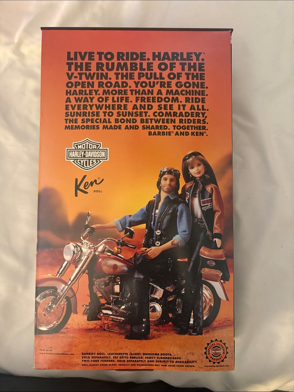 Harley-Davidson Collector Edition Barbie Ken Doll - Black Leather Outfit - Picture 2 of 2